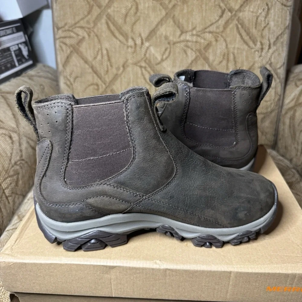 Merrell Men's Moab‎ Adventure Chelsea PLR Waterproof Boot Brown Size 8 Wide